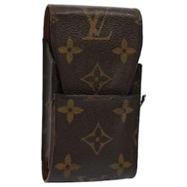 Louis Vuitton-Étui à cigarettes LOUIS VUITTON Monogram Etui M63024 Auth LV 58184-Monogramme