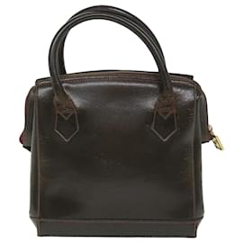 Fendi-FENDI Hand Bag Leather 2way Brown Auth bs9432-Brown