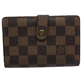 Louis Vuitton-LOUIS VUITTON Damier Ebene Porte Monnaie Billets Viennois N61664 LV Auth bs9495-Andere