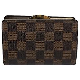 Louis Vuitton-LOUIS VUITTON Damier Ebene Porte Monnaie Billets Viennois N61664 LV Auth bs9495-Andere