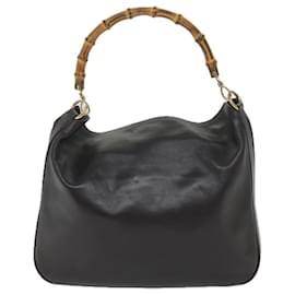 Gucci-GUCCI Bambus Umhängetasche Leder Lila 001 2118 1577 Auth bs8758-Lila