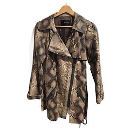 JITROIS Coats T.IT 40 Exotic leathers Beige