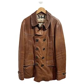 Burberry-BURBERRY  Coats T.International XL Leather-Brown