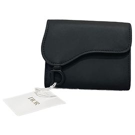 DIOR  Wallets T.  leather Black