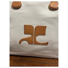 Courreges-COURREGES  Travel bags T.  cloth-Beige