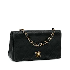 Chanel-CHANEL HandtaschenLeder-Schwarz