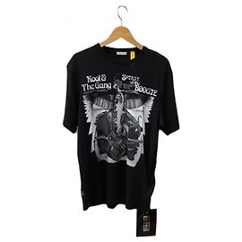 Camiseta Moncler Genius negra de algodón Negro