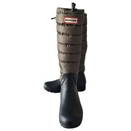 Stivali Hunter in gomma neri e kaki Nero Cachi