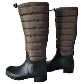 Hunter-Water boots-Black,Khaki