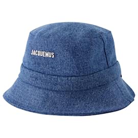 Jacquemus-Le Bob Gadjo Fischerhut – Jacquemus – Baumwolle – Blau-Blau