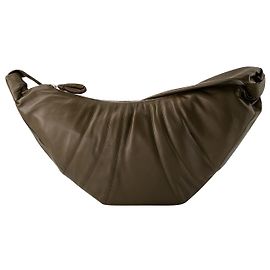 Bolsa Grande Croissant - Lemaire - Couro - Tabaco Escuro Marrom