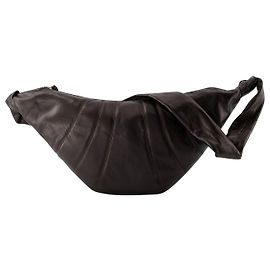 Bolsa Média Croissant - Lemaire - Couro - Chocolate Amargo Marrom
