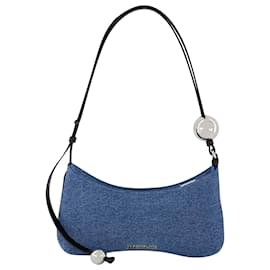 Jacquemus-Le Bisou Perle Shoulder Bag - Jacquemus - Cotton - Blue-Blue