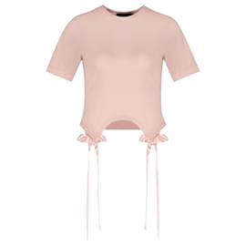 Simone Rocha-Bow Tails T-Shirt - Simone Rocha - Cotton - Pale Pink-Pink