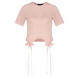 Simone Rocha-T-shirt con fiocco - Simone Rocha - Cotone - Rosa pallido-Rosa