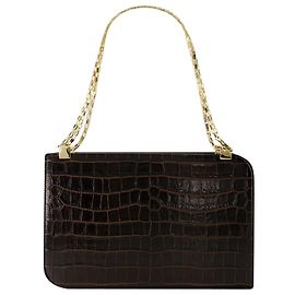 Totême Borsa a tracolla con catena - TOTEME - Pelle - Marrone Scuro Marrone