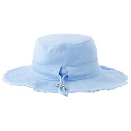 Jacquemus-Le Bob Artichaut Bucket Hat - Jacquemus - Cotton - Blue-Blue