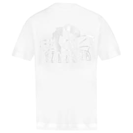 Simone Rocha-Angel Graphic Project T-Shirt – Simone Rocha – Baumwolle – Weiß/Silber-Weiß