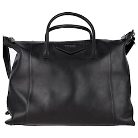 Givenchy-Große, weiche Antigona-Tasche von Givenchy aus schwarzem Leder-Schwarz
