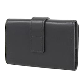 Gucci-Funda de llaves de cuero en muy buen estado-Negro