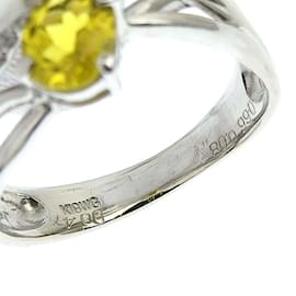 & Other Stories-18k Gold Tourmaline & Diamond Ring-Silvery