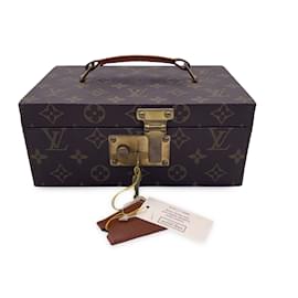 Louis Vuitton-Portagioielli Boite a Tout in tela monogramma vintage-Marrone