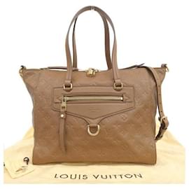 Louis Vuitton-Monogram Empreinte Lumineuse PM in Great Condition-Brown