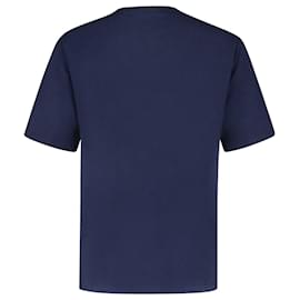 Autre Marque-Vibrant Fox Head T-Shirt – Maison Kitsuné – Blau – Baumwolle-Blau