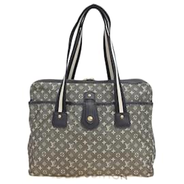 Louis Vuitton-Louis Vuitton Monogram Mini Lin Cabas Mary Kate Bolso tote de lona M92495  en buen estado-Negro