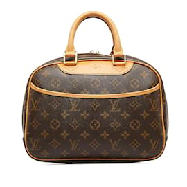 Louis Vuitton-Louis Vuitton Monogram Trouville Canvas Handbag M42228 in Excellent condition-Brown