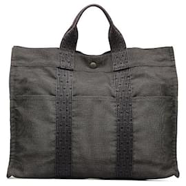 Hermès-Herline MM Bolsa de tela-Gris