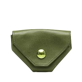 Hermès-Porte-monnaie en cuir Le 24 d'Hermès-Rouge