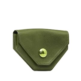 Hermès-Porte-monnaie en cuir Le 24 d'Hermès-Rouge