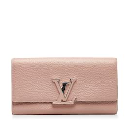 Louis Vuitton-Portafoglio Taurillon Capucines M61250-Rosa