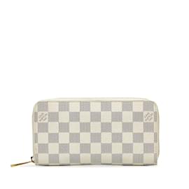 Louis Vuitton-Damier Azur Zippy Wallet  N63503-White