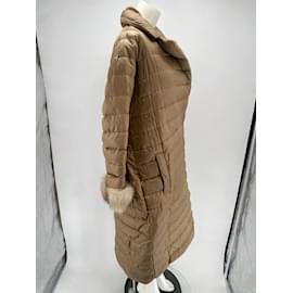 Autre Marque-NICHT SIGN / UNSIGNED Coats T.fr 48 Polyester-Beige