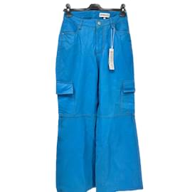 Autre Marque-STIEGLITZ Pantalones T.fr 34 Cuero-Azul