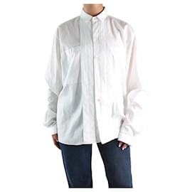 Ann Demeulemeester-White button-up shirt - size M-White