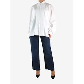 Ann Demeulemeester-Camisa branca com botões - tamanho M-Branco