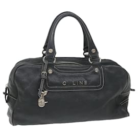 Céline-CELINE Hand Bag Leather Navy Auth bs9342-Navy blue