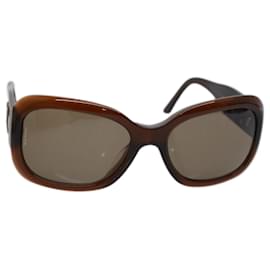 Chanel-CHANEL Sunglasses Brown CC Auth am5178-Brown