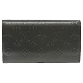 Louis Vuitton-LOUIS VUITTON Mat Porte Tresor International Wallet Noir M65105 LV Auth bs9566-Black