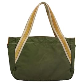 Prada-PRADA Tote Bag Nylon Green Auth bs9351-Green