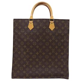 Louis Vuitton-LOUIS VUITTON Monogram Sac Plat Hand Bag M51140 LV Auth 57680-Monogram