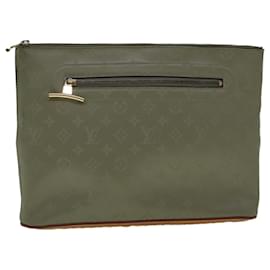 Louis Vuitton-LOUIS VUITTON Monogram Titanium Pochette Cosmos Bag Gray M63240 LV Auth 58193-Grey