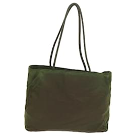 Prada-PRADA Tote Bag Nylon Khaki Auth ac2445-Cachi