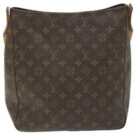 Louis Vuitton-Bolsa de ombro M LOUIS VUITTON Monogram Looping GM51145 Autenticação de LV 58533-Monograma