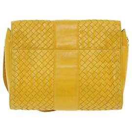 Autre Marque-BOTTEGA VENETA INTRECCIATO Shoulder Bag Leather Yellow Auth bs9234-Yellow