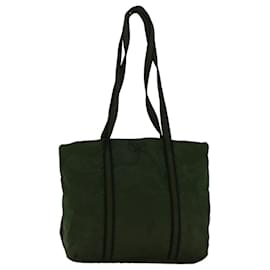 Prada-PRADA Shoulder Bag Nylon Khaki Auth 57383-Khaki