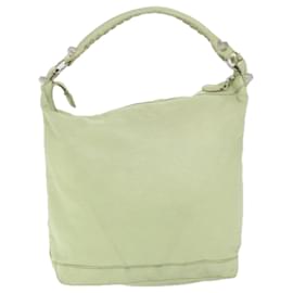 Balenciaga-BALENCIAGA The Day Giant Shoulder Bag Leather Green 173081 Auth bs8819-Green